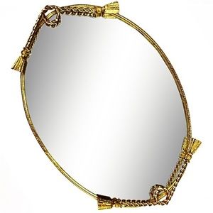 Vintage Hollywood Regency Vanity Tray Mirror